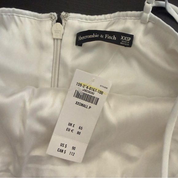 White Sequin Mini Dress Abercrombie & Fitch Size XXS - Picture 15 of 15